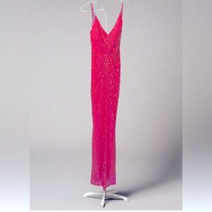 Windsor XS Hot Pink Sequenced Gown